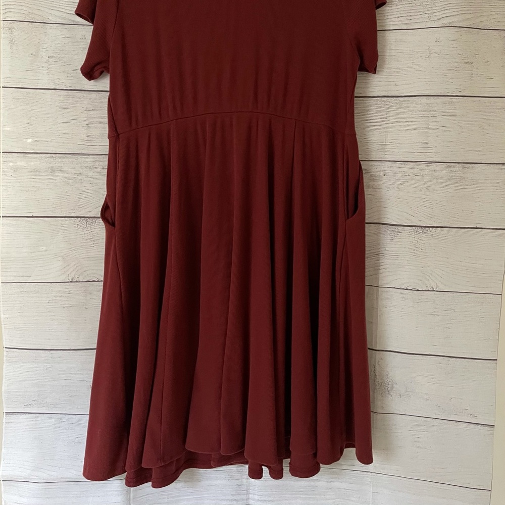 Torrid rust red skater dress. - Picture 4 of 13
